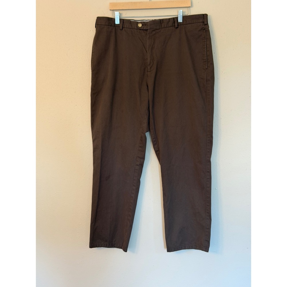 Daniel Cremieux Men's 38x29 Signature Collection Brown Pima Cotton Chino Pants